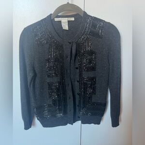 DVF beaded cashmere sweater